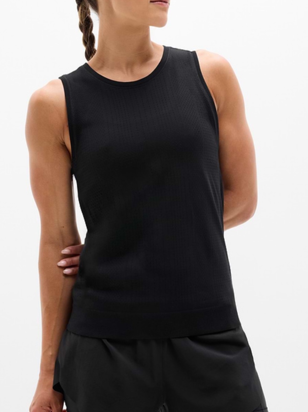 NWT Athleta In Motion Sleeveless Tank in Black.